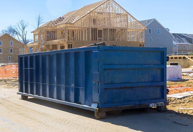 several mobile waste receptacles for suburban areas